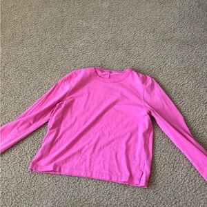 Kids Pink Long Sleeve Shirt